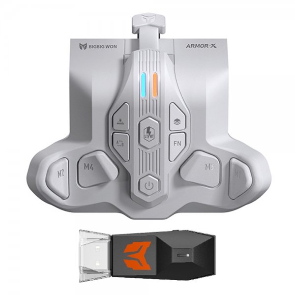 BIGBIG WON ARMOR-X Pro-takapainikemoduuli valkoisena peliohjaimelle
