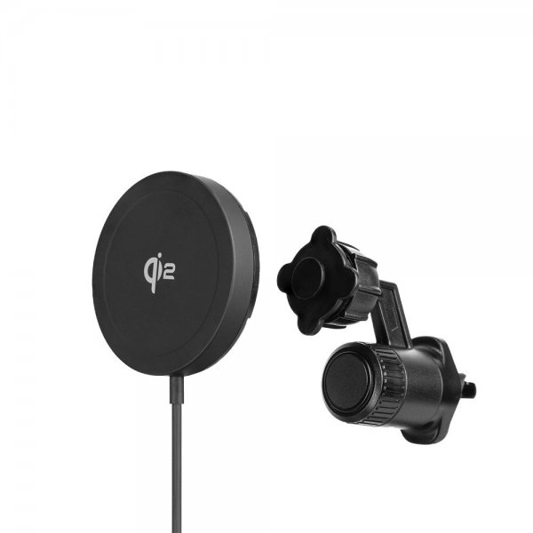 Aqiila Autoteline langattomalla latauksella Chargebird QC1 Qi2 MagSafe 15W