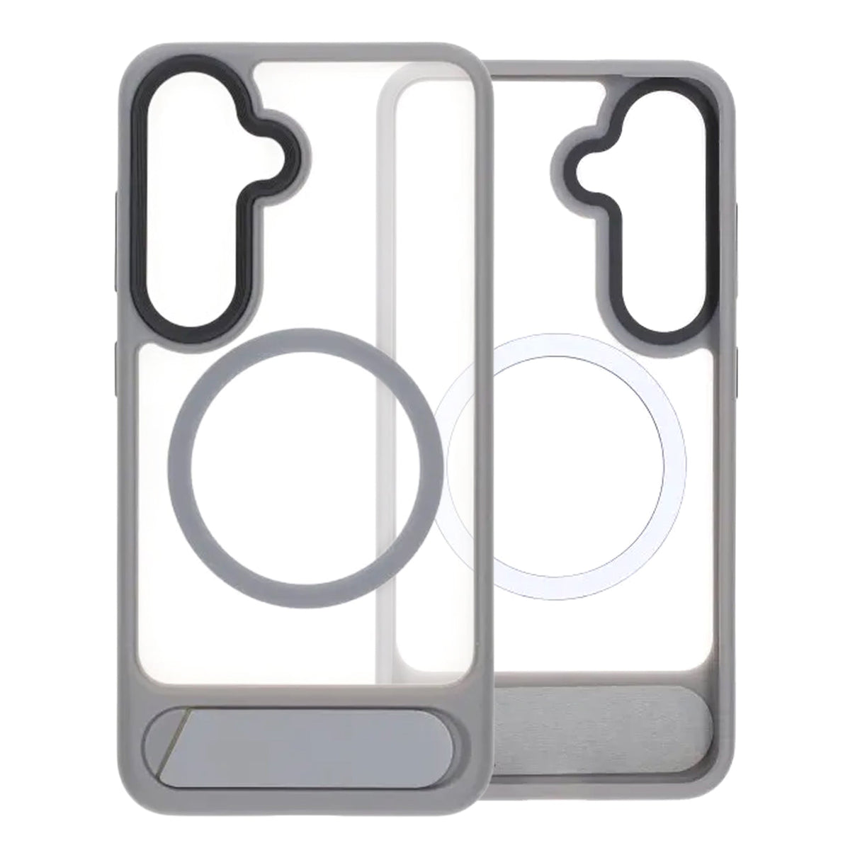 Samsung Galaxy S25 Kuori jalustalla MagSafe Harmaa