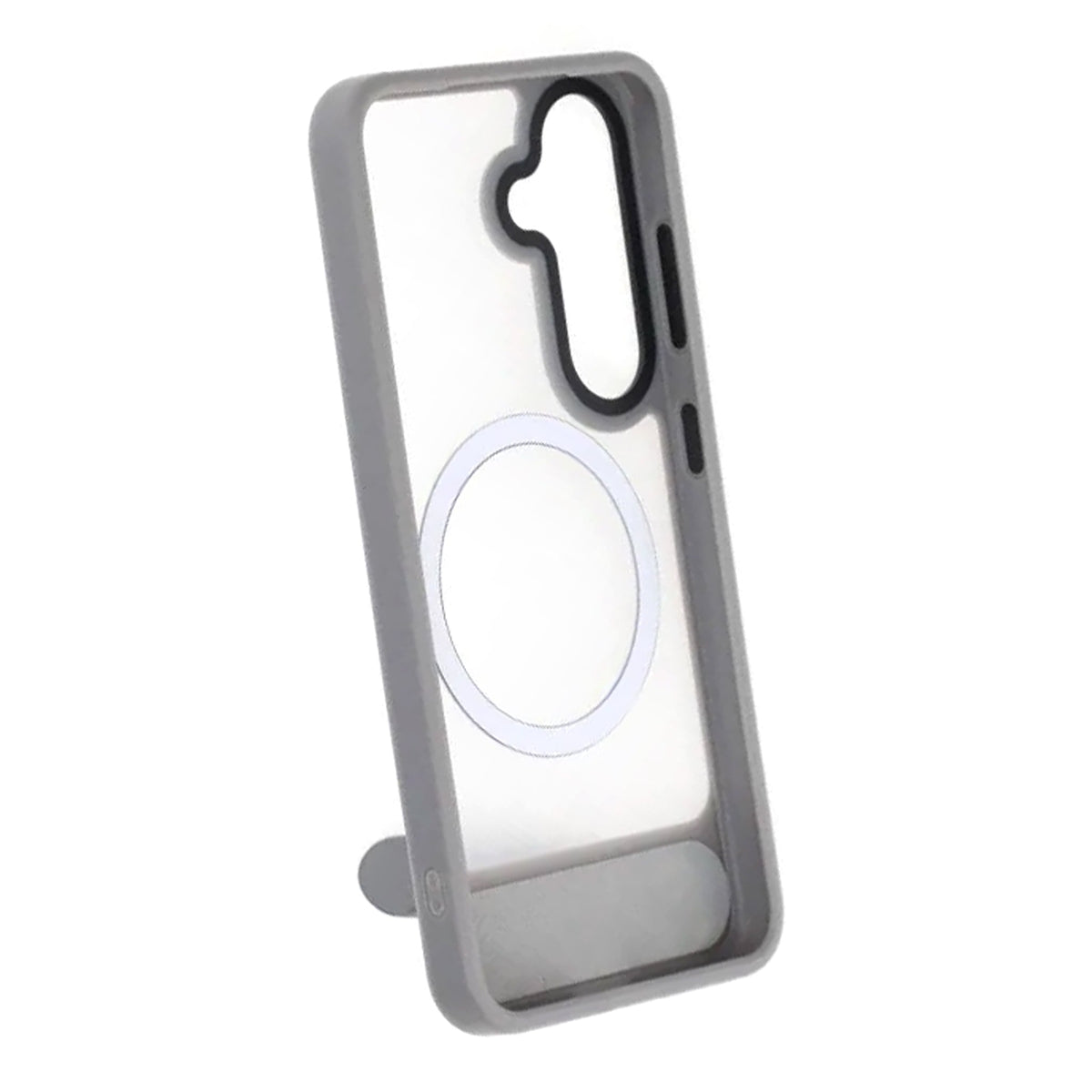 Samsung Galaxy S25 Kuori jalustalla MagSafe Harmaa