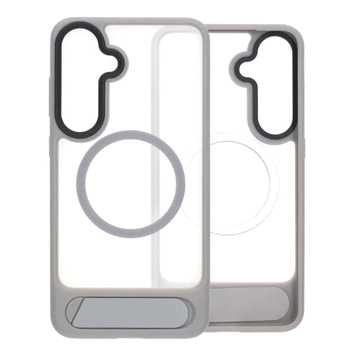 Samsung Galaxy S25 Plus Kuori jalustalla MagSafe Harmaa