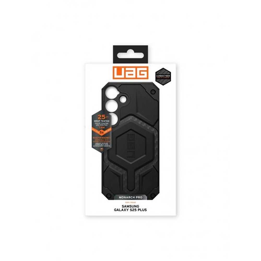 Urban Armor Gear (UAG) Samsung Galaxy S25 Plus -suojakuori Monarch Pro MagSafe Carbon Fiber