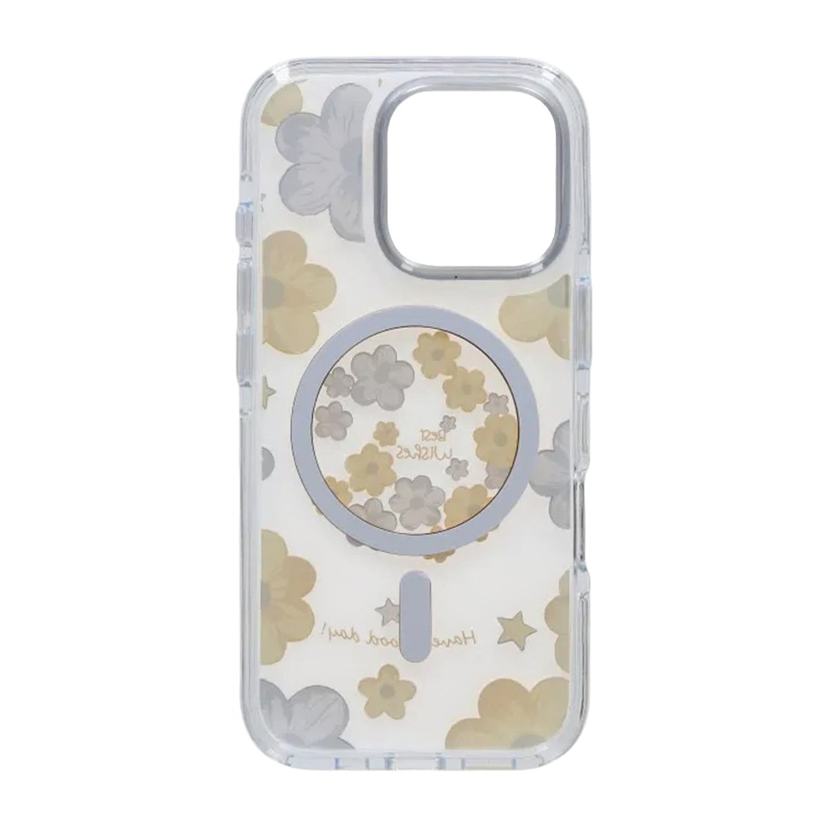 iPhone 16 Pro Kuori kukkakuvio MagSafe Keltainen