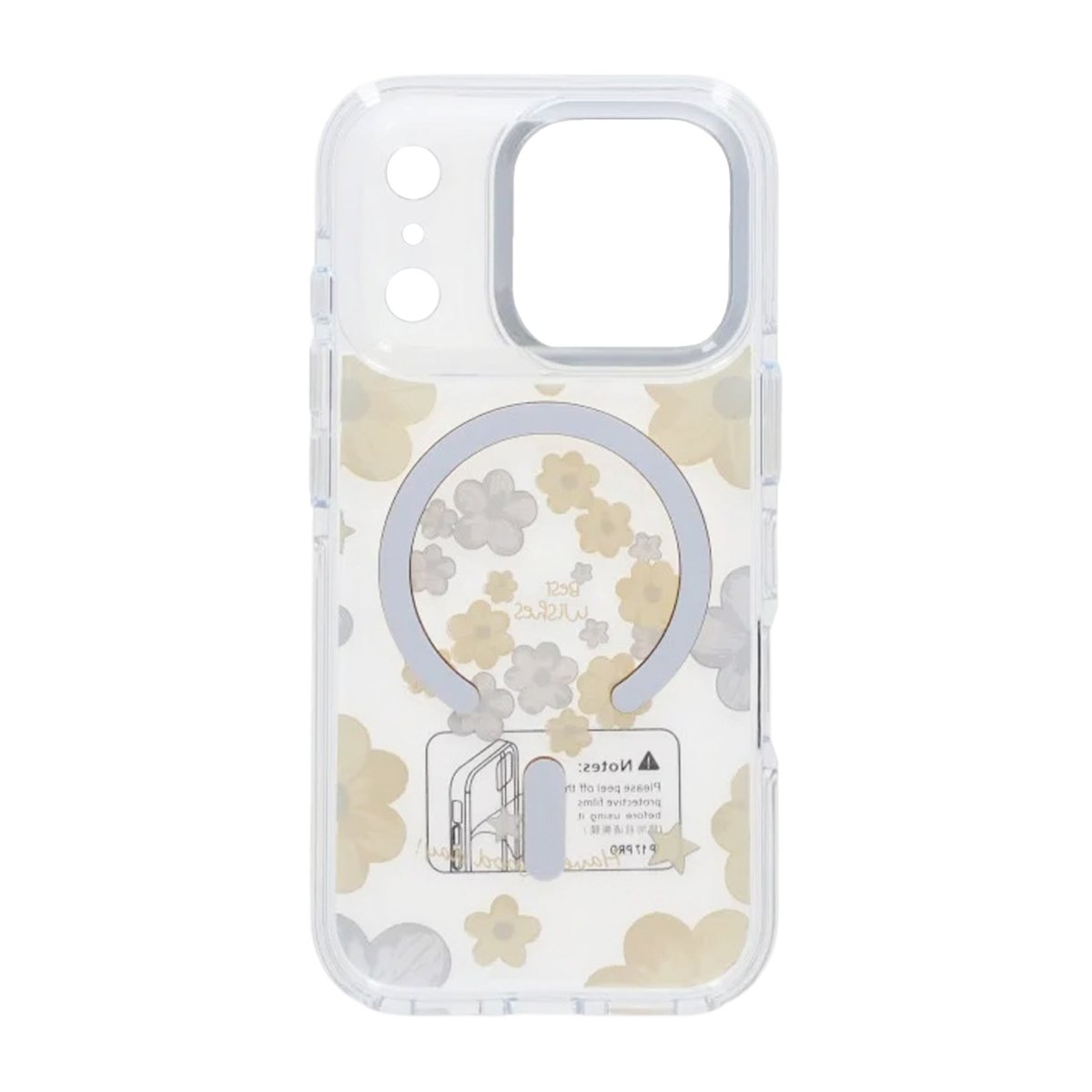 iPhone 17 Pro Max Kuori kukkakuvio MagSafe Keltainen