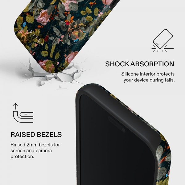 Burga iPhone 17 Pro Tough MagSafe -suojakuori, Bloomy Garden