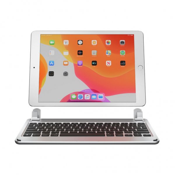 Brydge-alumiininäppäimistö 10,2-tuumaiselle iPadille, hopea