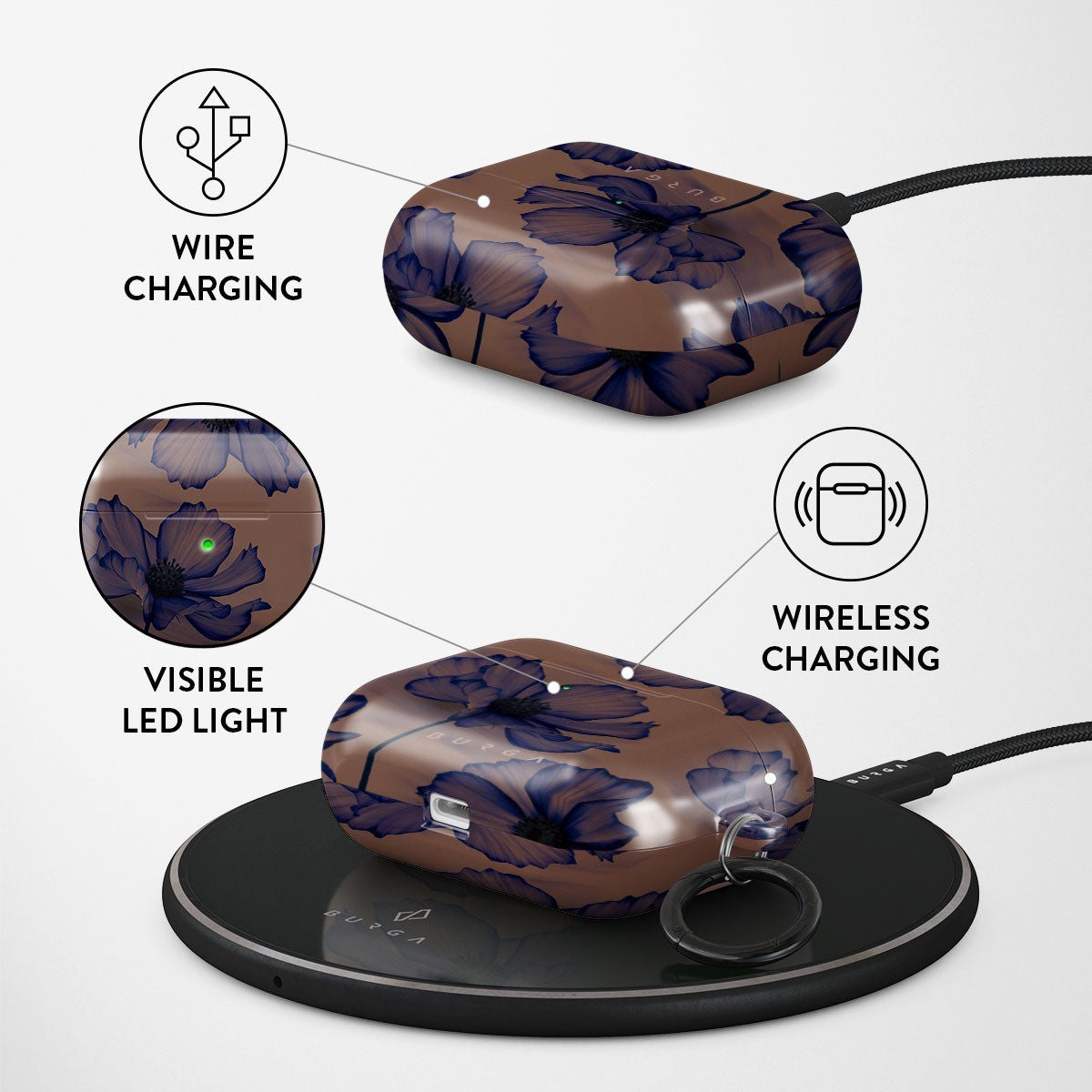 Burga AirPods Pro Kuori Design Velvet Night