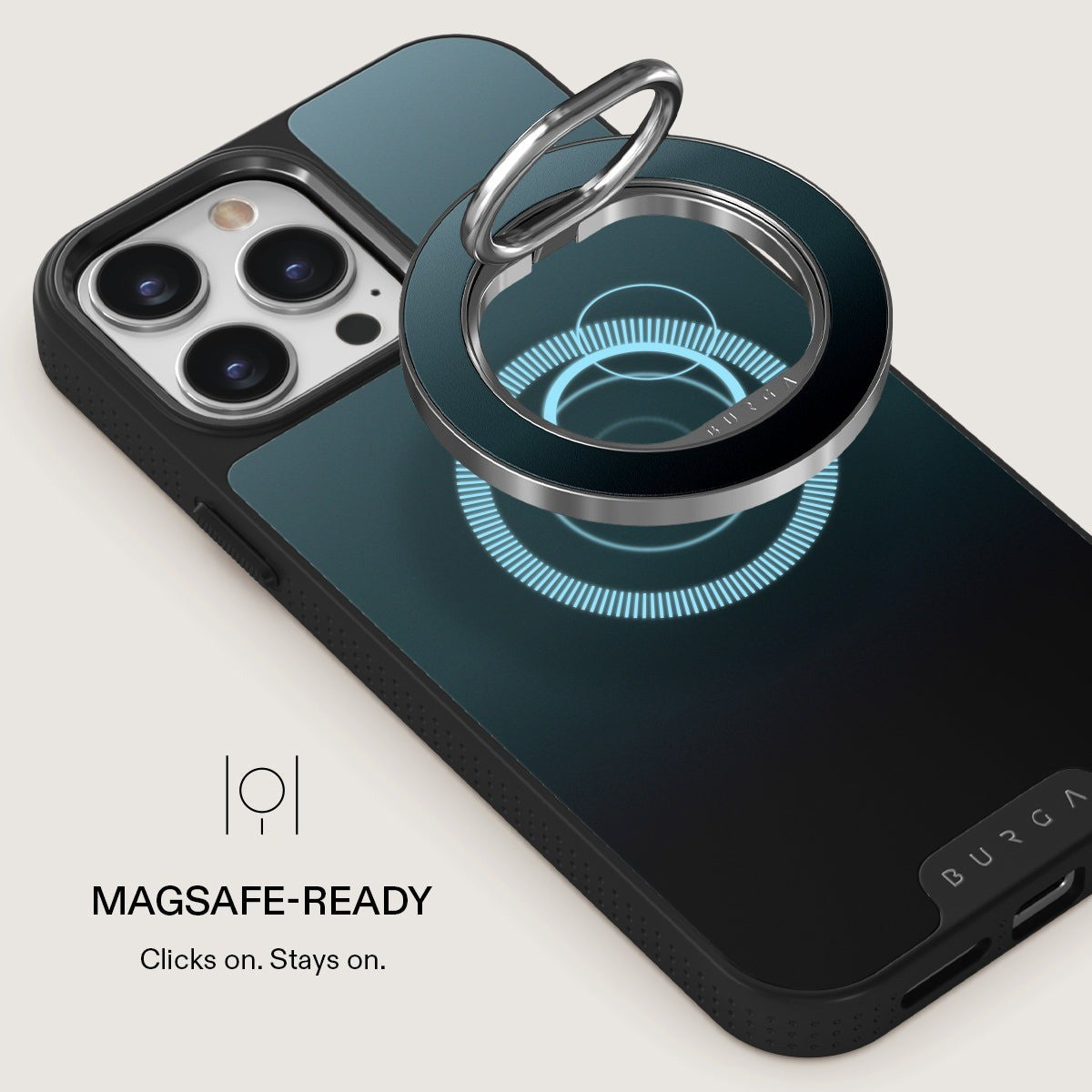 Burga Pidike Mobilring MagSafe Black Hole Hopea