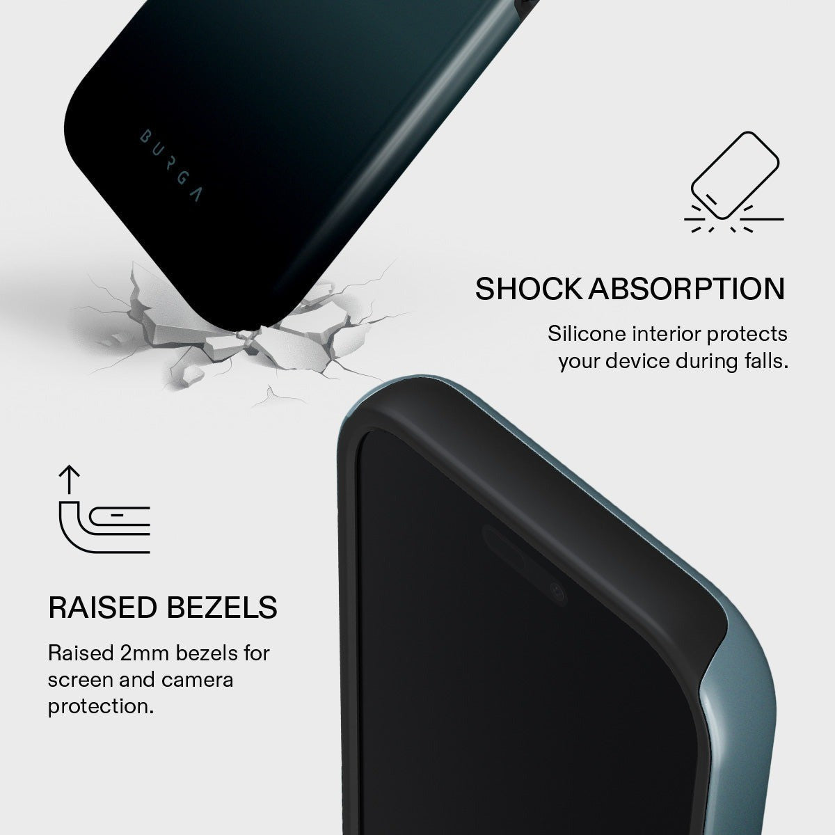 Burga iPhone 17 Pro Kuori Tough MagSafe Black Hole