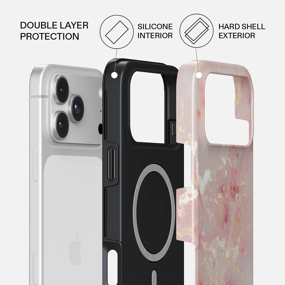 Burga iPhone 18 Pro Max Kuori Tough MagSafe Golden Coral