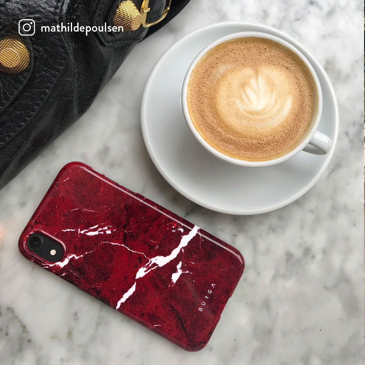 Burga iPhone 18 Pro Max Kuori Tough MagSafe Iconic Red Ruby