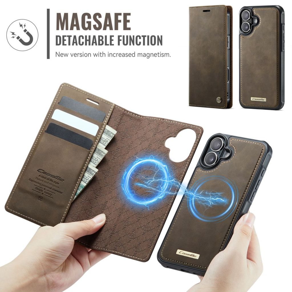 CaseMe iPhone 17 Kotelo C49 Series Ruskea