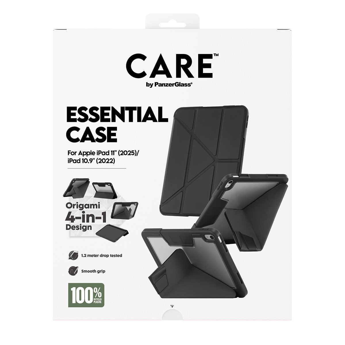 CARE by PanzerGlass iPad 10.9 (gen 10)/iPad 11 (A16) Kotelo Essential Case Musta