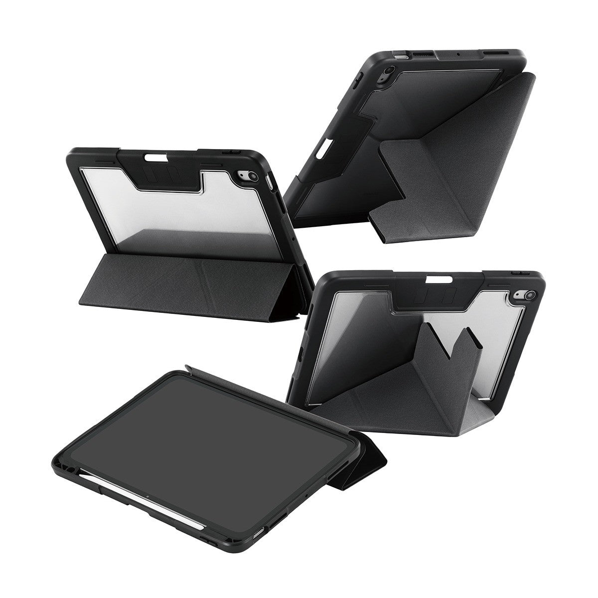 CARE by PanzerGlass iPad Air 11 (M2/M3/M4) Kotelo Essential Case Musta