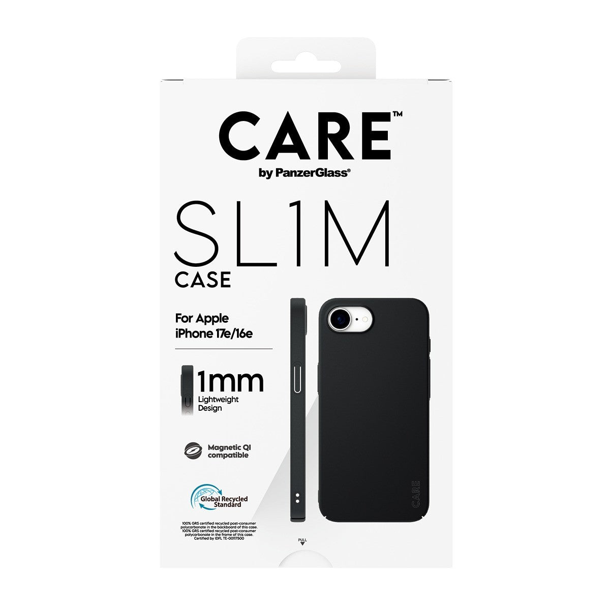 CARE by PanzerGlass iPhone 16e/iPhone 17e Kuori SL1M MagSafe Musta