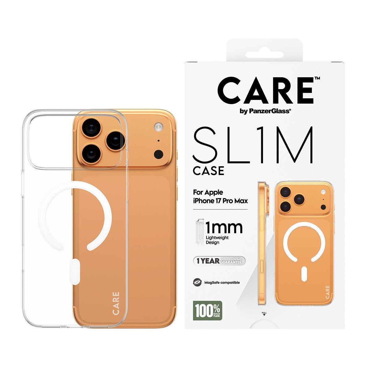 CARE by PanzerGlass iPhone 17 Pro Max Kuori SL1M MagSafe Kirkas
