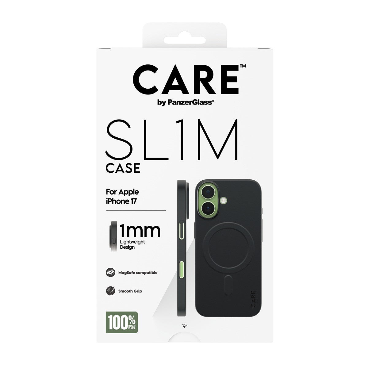 CARE by PanzerGlass iPhone 17 Kuori SL1M MagSafe Musta