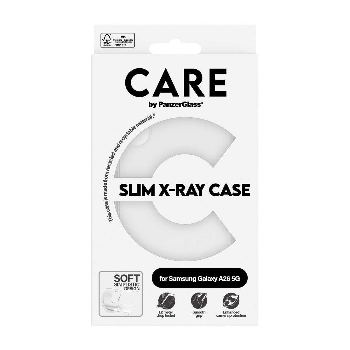 CARE by PanzerGlass Samsung Galaxy A26 Kuori X-Ray Kirkas
