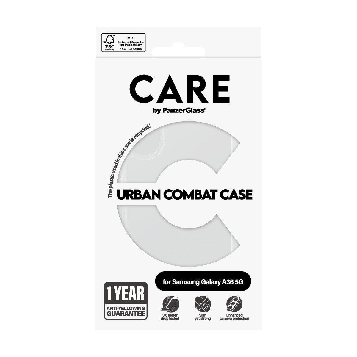 CARE by PanzerGlass Samsung Galaxy A36 Kuori Urban Combat Kirkas