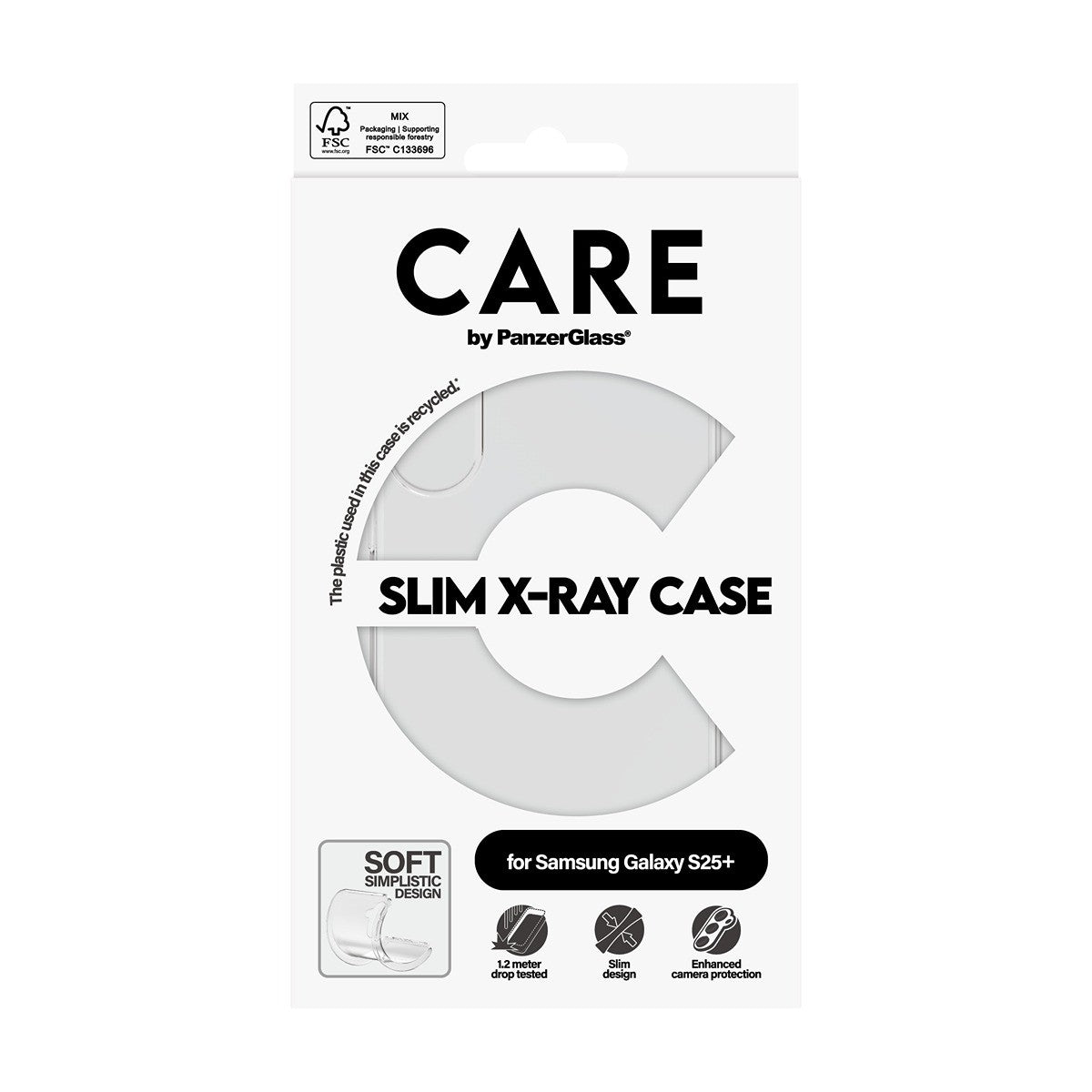 CARE by PanzerGlass Samsung Galaxy S25 Plus Kuori X-Ray Kirkas
