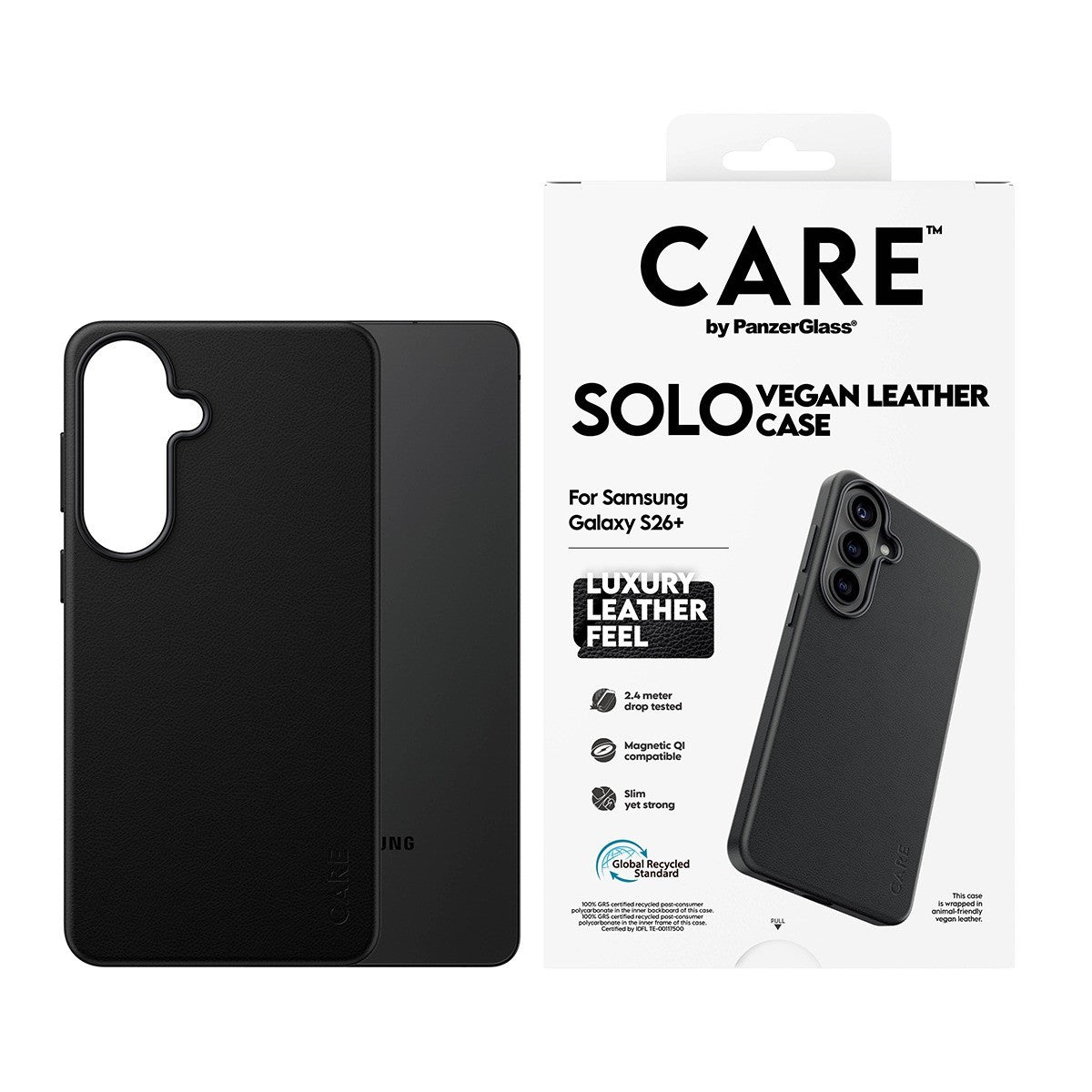 CARE by PanzerGlass Samsung Galaxy S26 Plus Kuori Solo MagSafe Musta