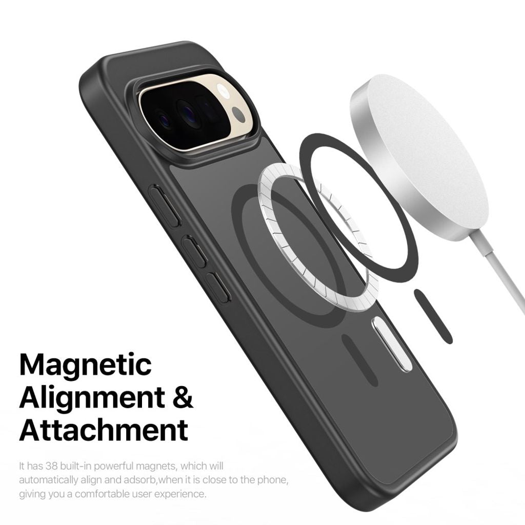 Dux Ducis Google Pixel 9/9 Pro/10/10 Pro/11/11 Pro Kuori Yind Series MagSafe Musta