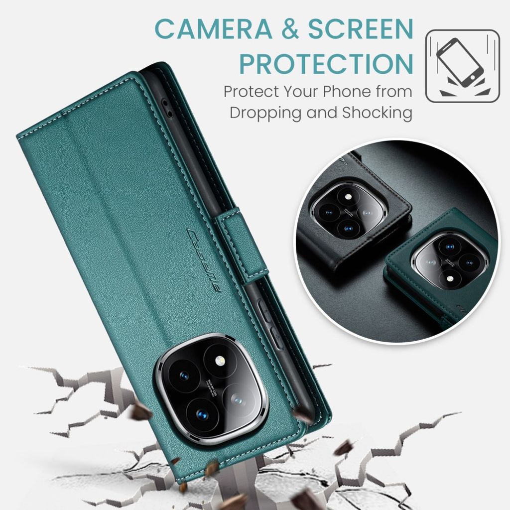CaseMe Xiaomi Redmi Note 14 Pro 5G/14 Pro Plus 5G Kotelo 023 Series Vihreä