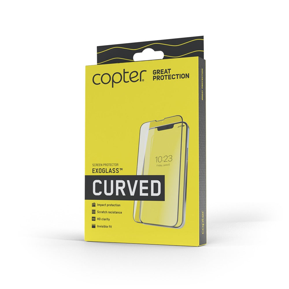 Copter iPhone 17/iPhone 17 Pro/iPhone 18 Pro Näytönsuoja Exoglass Curved
