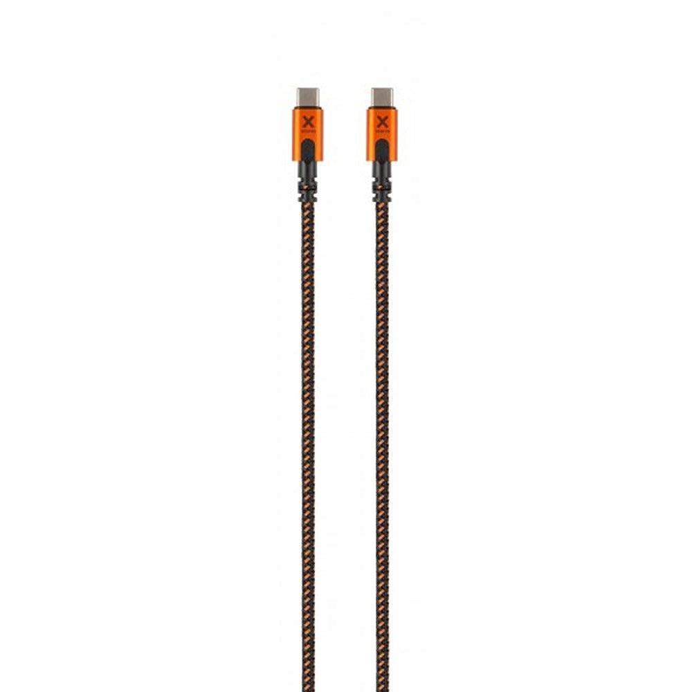 Xtorm Xtreme USB-C–USB-C PD -kaapeli 1,5 m musta/oranssi