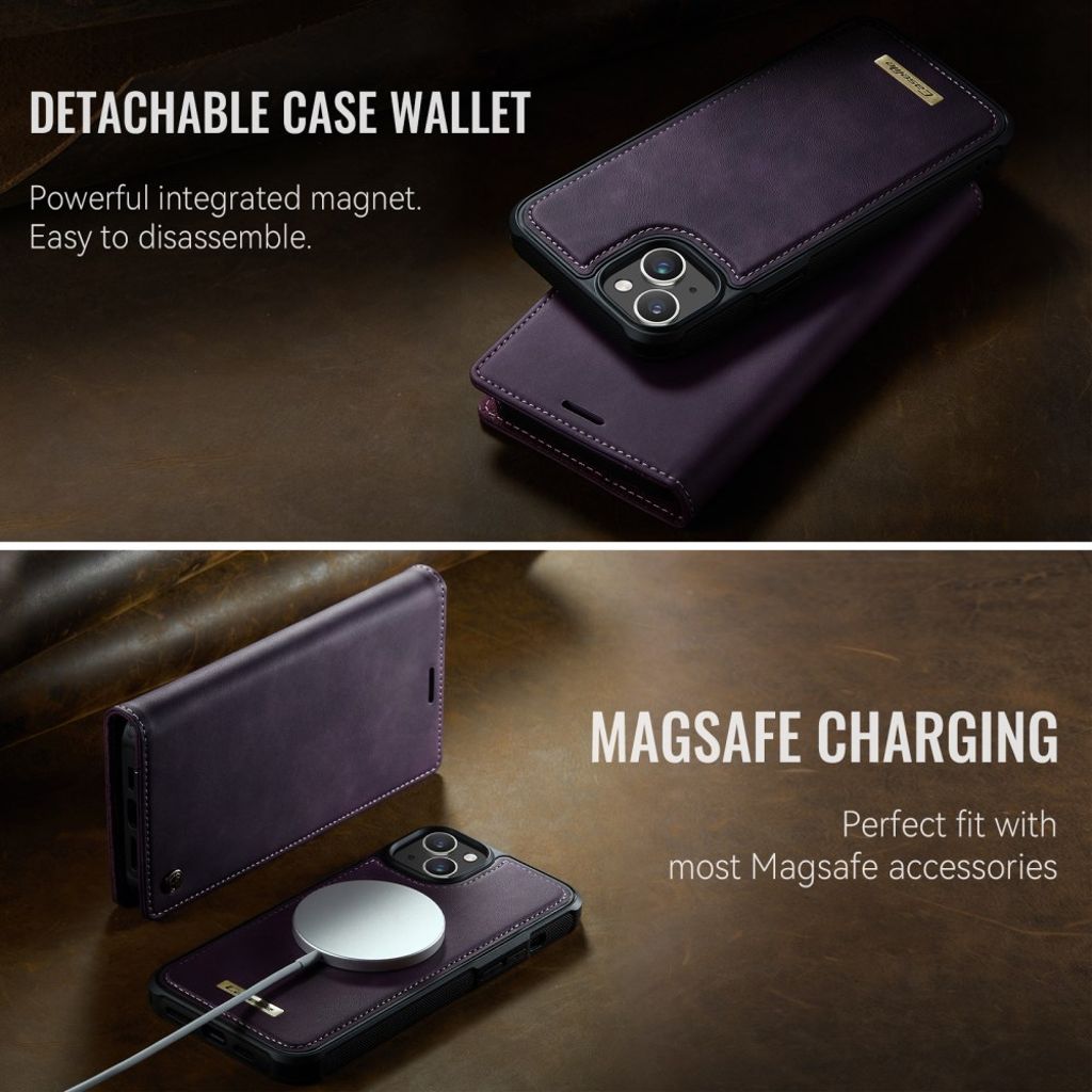 CaseMe iPhone 15 Kotelo C49 Series Violetti