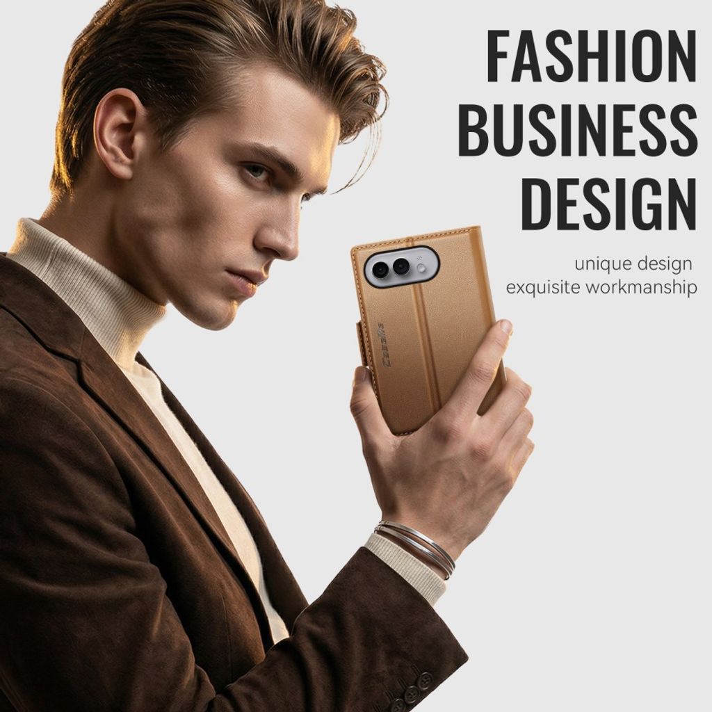 CaseMe iPhone Duo Kotelo 023 Series Ruskea