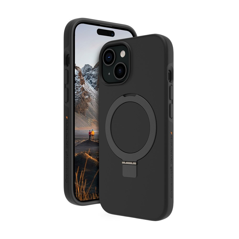 dbramante1928 iPhone 13/14/15/16e/17e Kuori Iceland Ultra MagSafe Kick Musta