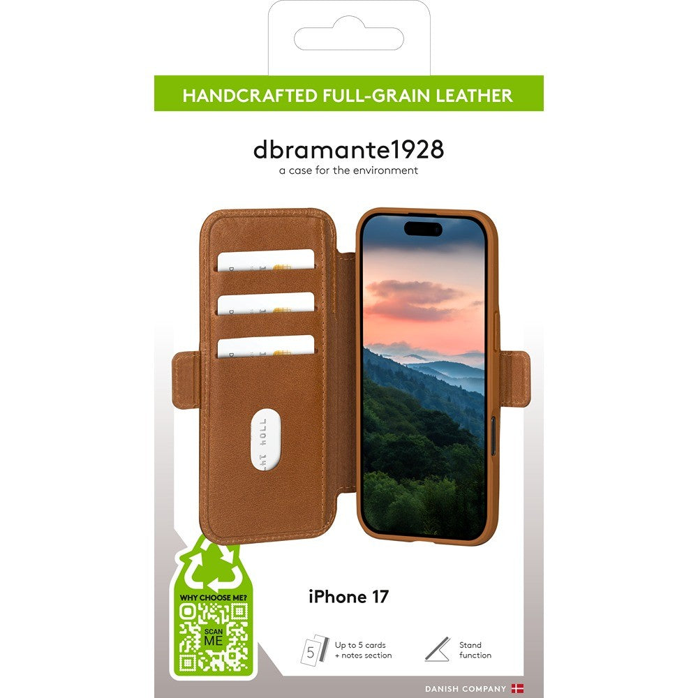 dbramante1928 iPhone 17 Kotelo Copenhagen Tan