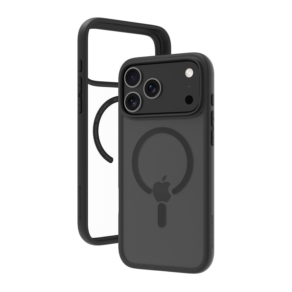 dbramante1928 iPhone 17 Pro Max/iPhone 18 Pro Max Kuori Grenen MagSafe Musta