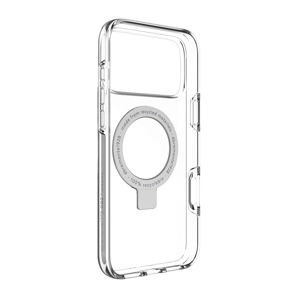 dbramante1928 iPhone 17 Pro Max/iPhone 18 Pro Max Kuori Iceland Ultra MagSafe Kick D3O Kirkas