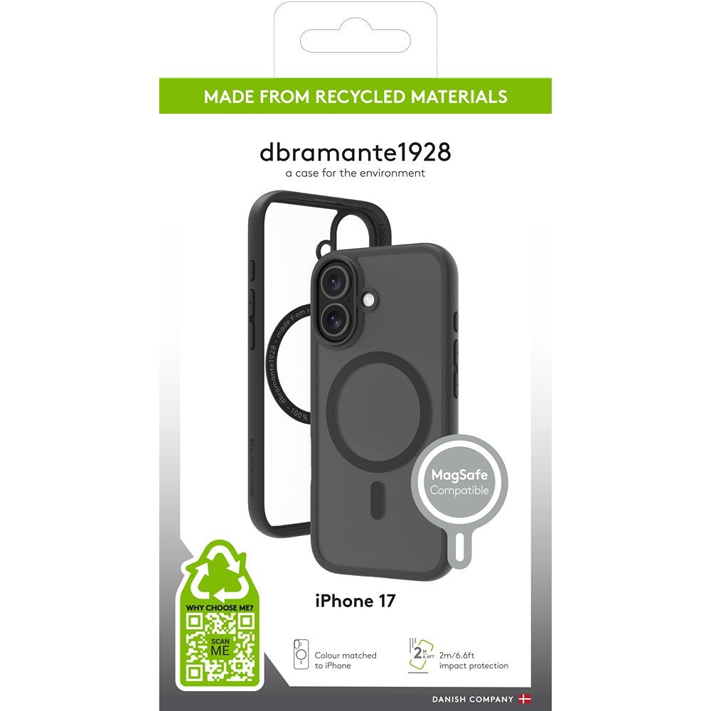 dbramante1928 iPhone 17 Kuori Grenen MagSafe Musta