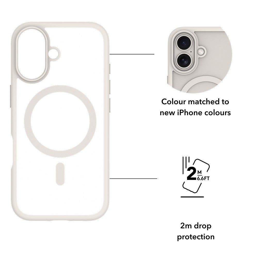 dbramante1928 iPhone 17 Kuori Grenen MagSafe Valkoinen
