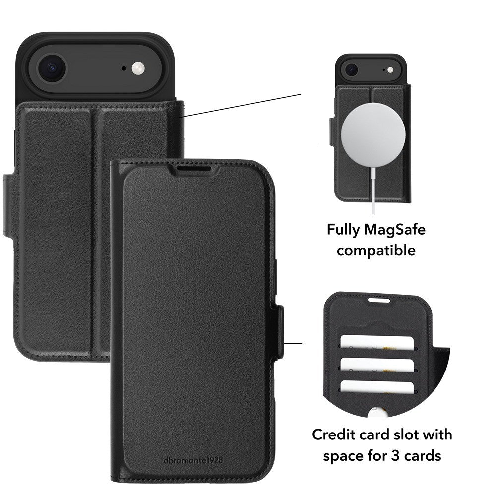 dbramante1928 iPhone Air Kotelo Oslo Pro MagSafe Musta