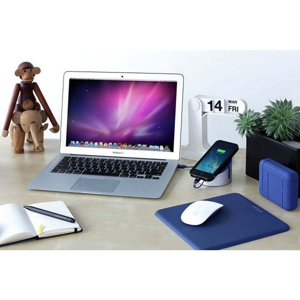 Just Mobile AluCable Flat USB-A/Lightning -kaapeli 1.2 m, ruusukulta