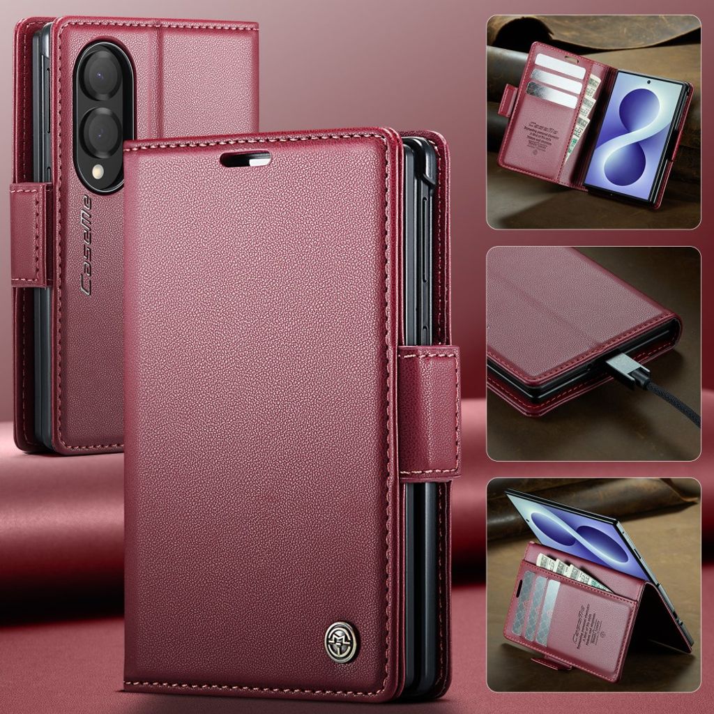 CaseMe Samsung Galaxy Z Fold 8 Kotelo 023 Series Punainen