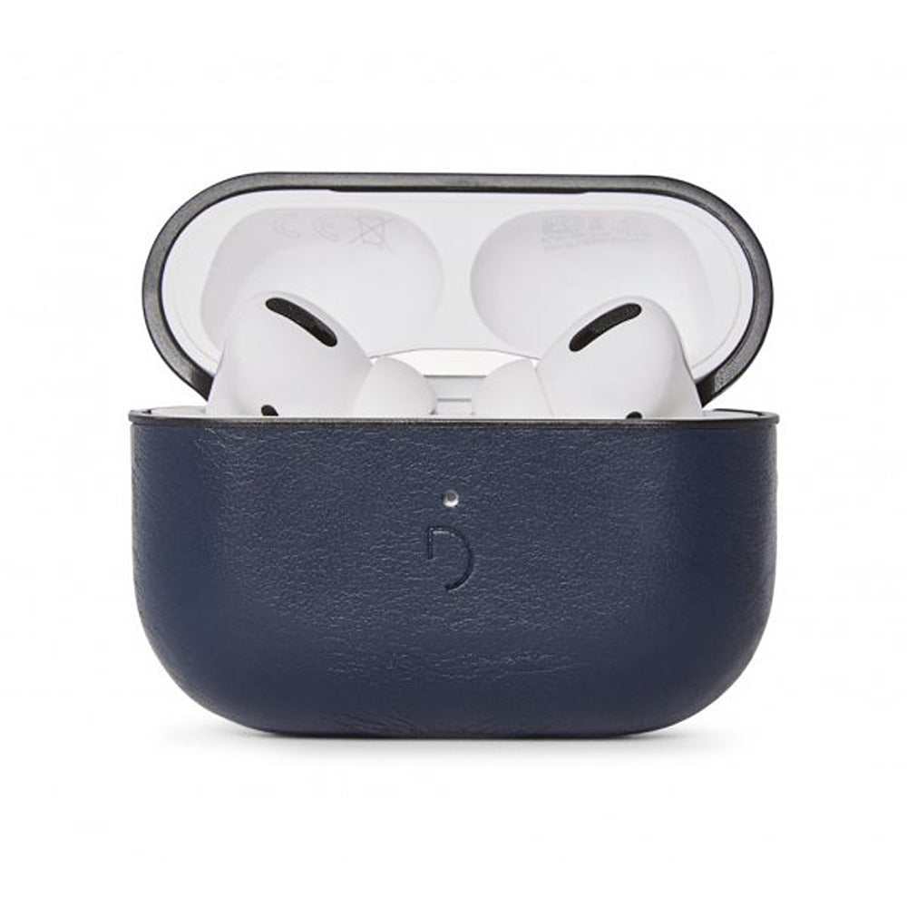 Decoded nahkainen Aircase Airpods 3:lle, laivastonsininen