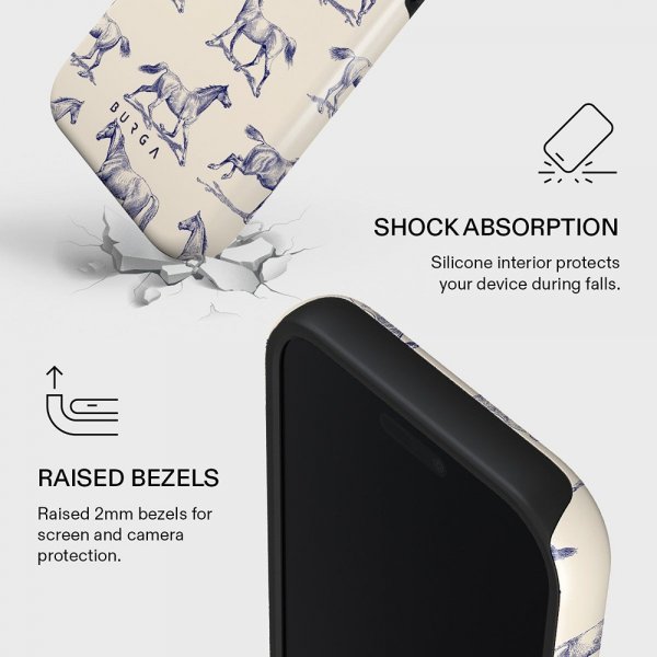 Burga iPhone 17 Pro -suojakuori Tough MagSafe Derby Race