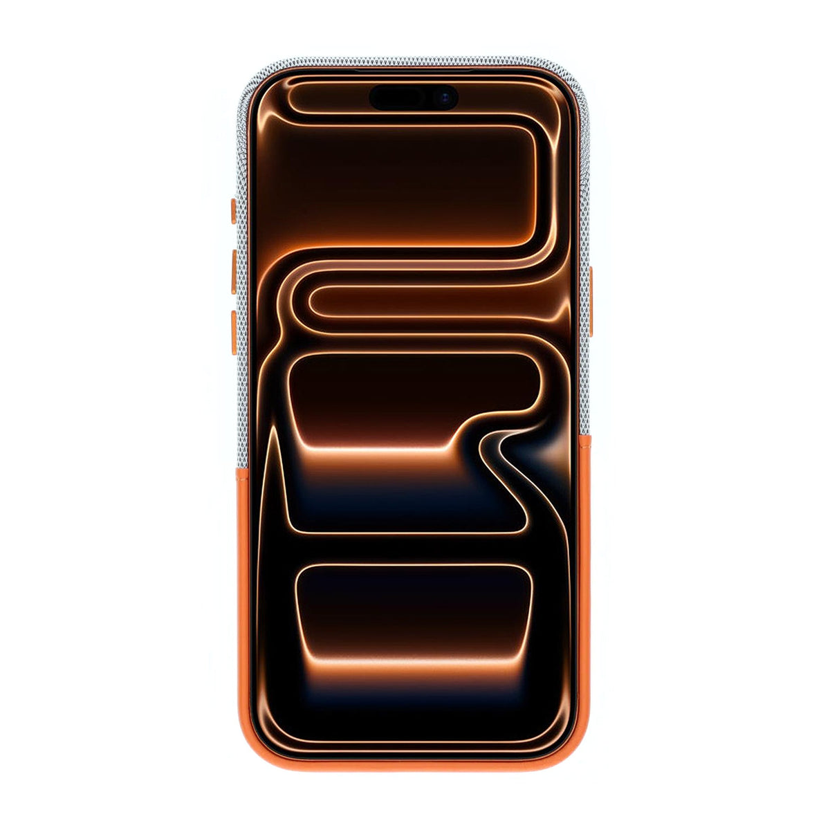 iPhone 17 Pro Max/iPhone 18 Pro Max Kuori nahkaa Korttipidike MagSafe Oranssi
