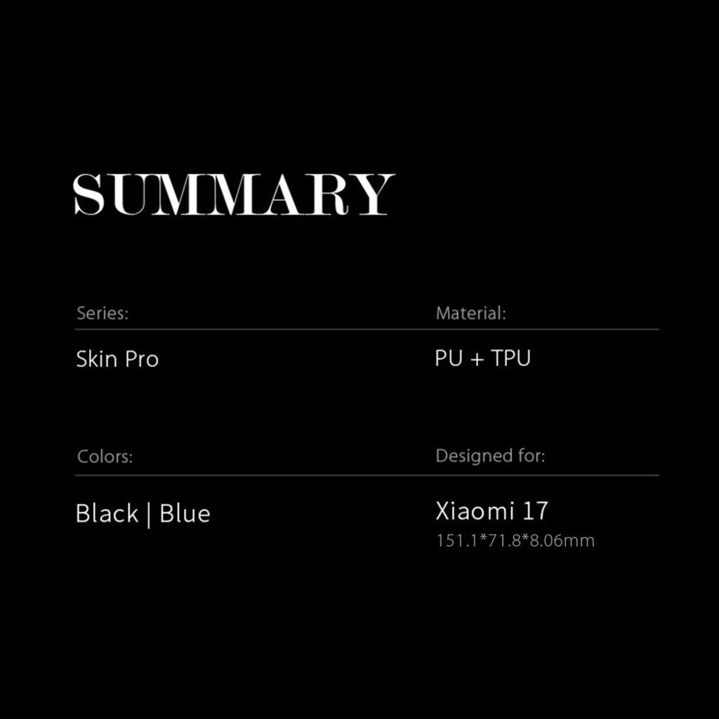 Dux Ducis Xiaomi 17 Kotelo Skin Pro Series Sininen