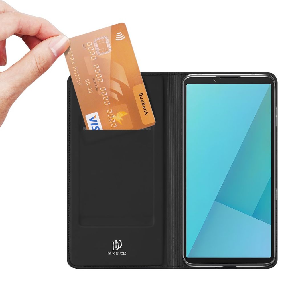 Dux Ducis Sony Xperia 10 VII Kotelo Skin Pro Series Musta