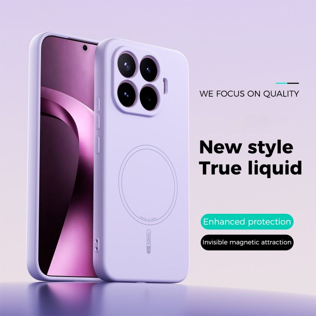 ABEEL Xiaomi 17T Pro Kuori Silikoni MagSafe Violetti