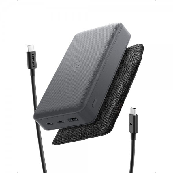 Spigen Essential Powerbank 30 000 mAh 30W Harmaa