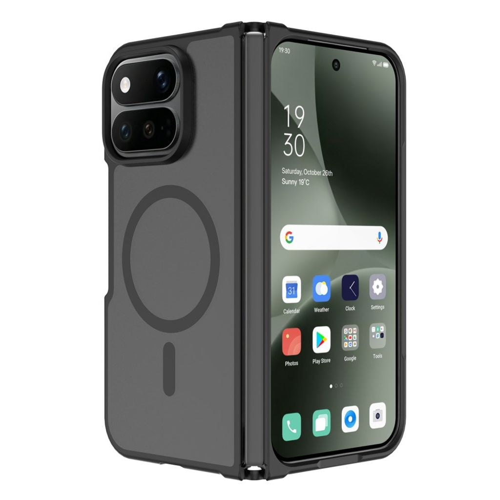 Google Pixel 11 Pro Fold Kuori Huurteinen MagSafe Musta