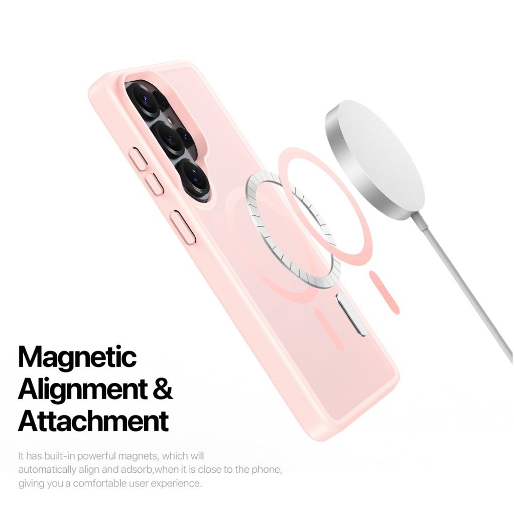 Dux Ducis Samsung Galaxy S26 Ultra Kuori Yind Series MagSafe Vaaleanpunainen