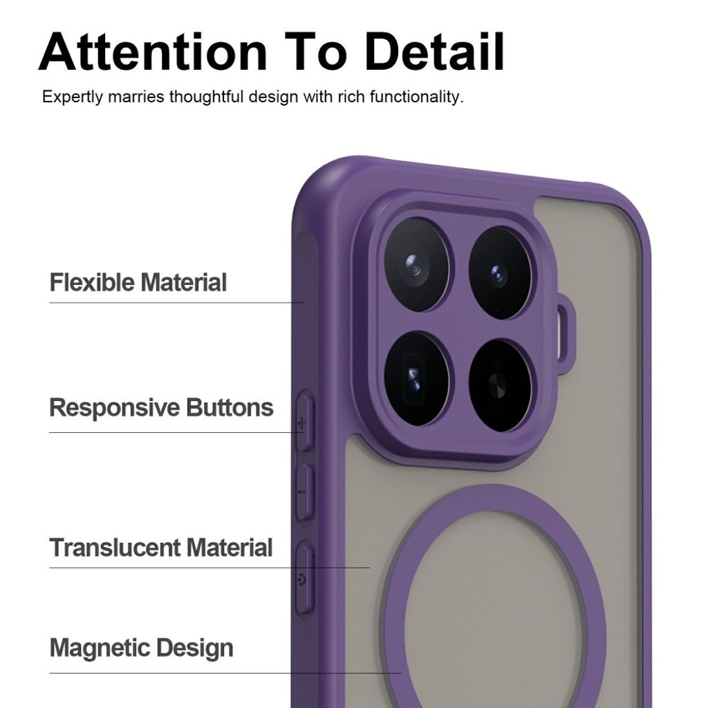 Xiaomi 17T Pro Kuori Pesty MagSafe Violetti